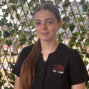 Jorja educator at Stride Early Learning childcare centre Perth WA