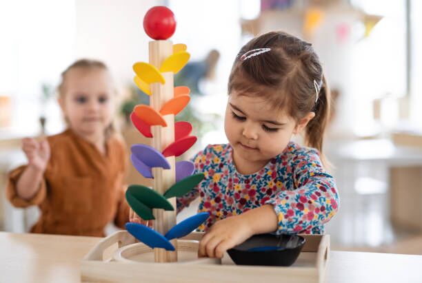 About Us A young child engaged in a hands-on activity at an early learning centre in Perth, showcasing the interactive and stimulating environment provided by top childcare centres in Perth for quality early learning experiences.
