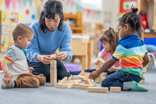 About Us Children engaging in hands-on learning with an educator at an early learning centre Perth WA, enjoying fun and interactive early childhood education at a quality early learning centre.