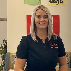 Anell educator at Stride Early Learning childcare centre Perth WA