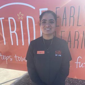 Gurpreet Kaur educator Stride Early Learning childcare Perth WA Australia