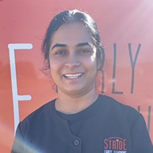 Huma Parveen educator at Stride Early Learning childcare Perth WA