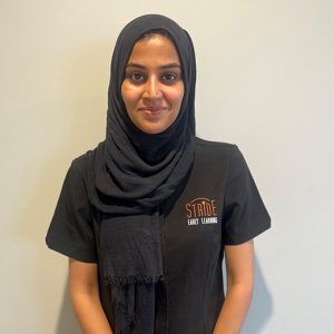 Sara educator at Stride Early Learning childcare centre Perth WA Australia